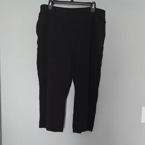 Terra & Sky Black Stretch Crops
